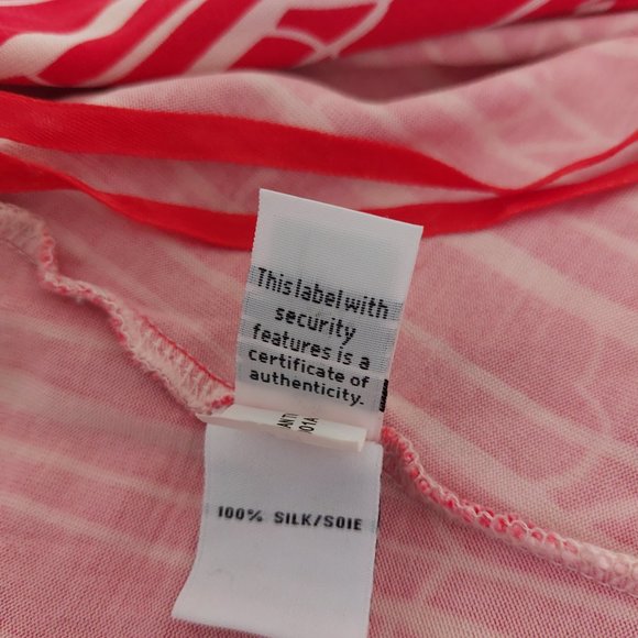 Diane Von Furstenberg Red and White Wrap Midi Dress - Picture 12 of 14